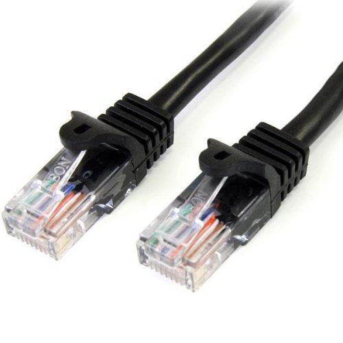 45PAT5MBK cable de red 5 m Cat5e U/UTP (UTP) Negro