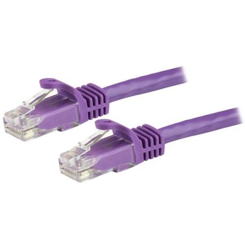 Cable de Red 1m Púrpura Cat6 Ethernet Gigabit sin Enganches