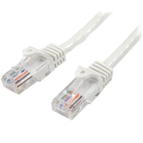 Cable de Red de 10m Blanco Cat5e Ethernet RJ45 sin Enganches