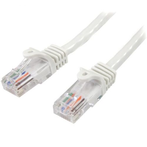 Cable de Red de 5m Blanco Cat5e Ethernet RJ45 sin Enganches