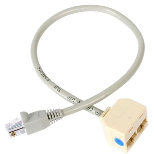 Cable Divisor Splitter RJ45 2 a 1 para Cable de Red