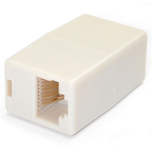 Cofre de Empalme Acoplador de Cable Cat5 Ethernet UTP Beige