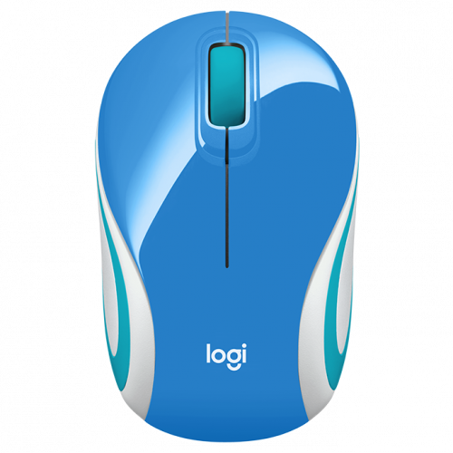 Mouse Inalambrico Logitech M187 Extrapequeño Azul