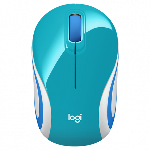 Mouse Inalambrico Logitech M187 Extrapequeño Verde Azulado