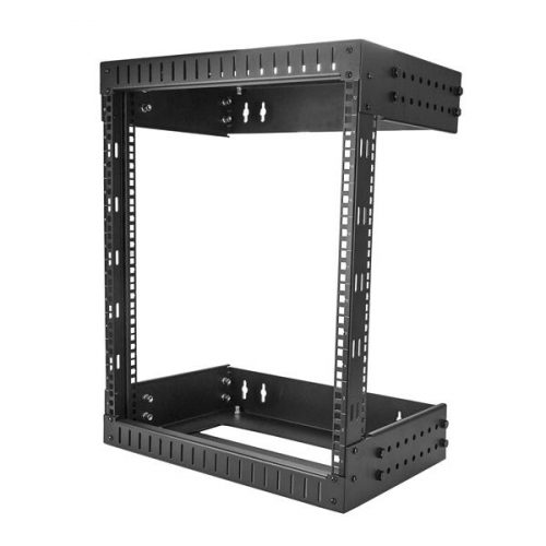 Rack Ajustable Abierto 12U de Pared 12 a 20" Profundidad