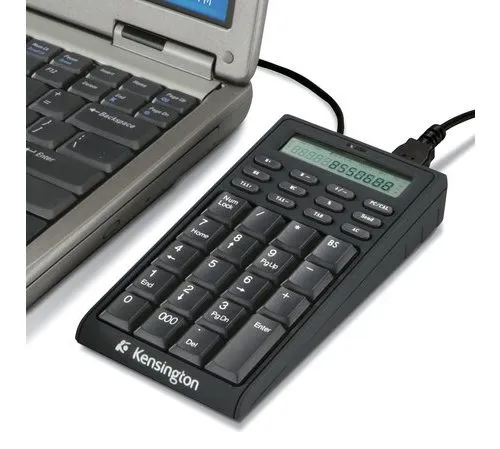 Teclado Numerico USB Kensington y Hub USB de 2 puertos