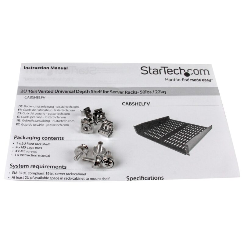 Estante Universal Ventilado para Rack de Servidores 2U - Imagen 3
