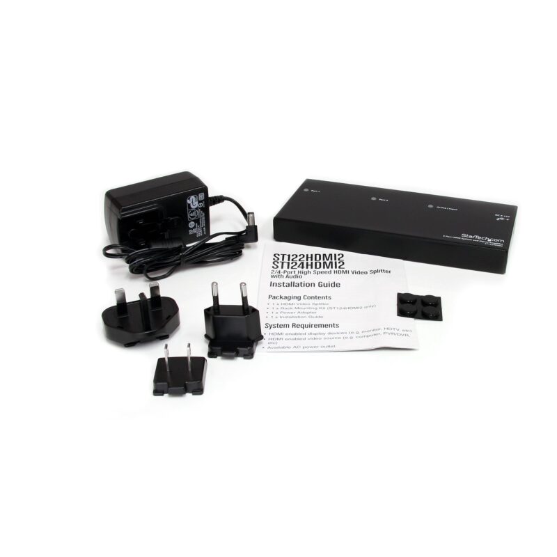 Multiplicador HDMI de 2 puertos amplificador con Audio - Imagen 4