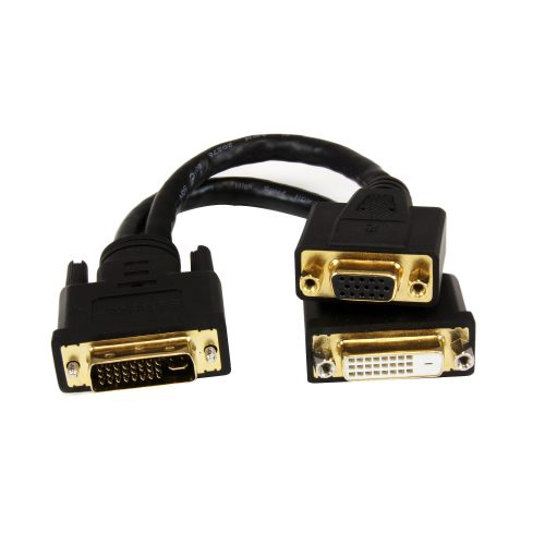 Cable Divisor 20cm DVI-I Macho a DVI-D VGA Hembra para Wyse