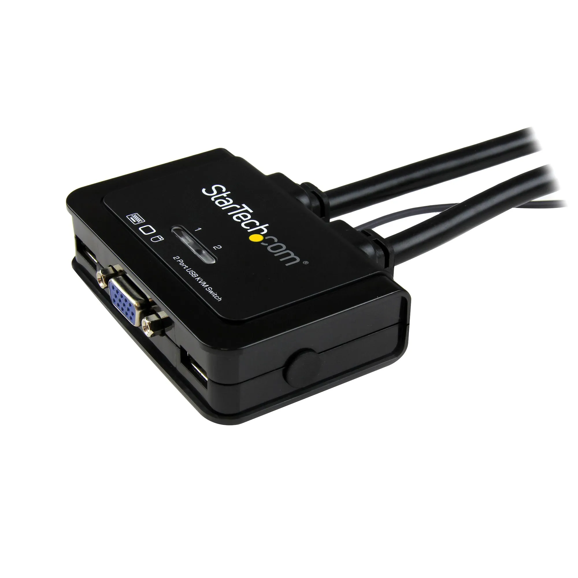 Switch Conmutador KVM de Cable 2x VGA Alimentacion USB - Imagen 2