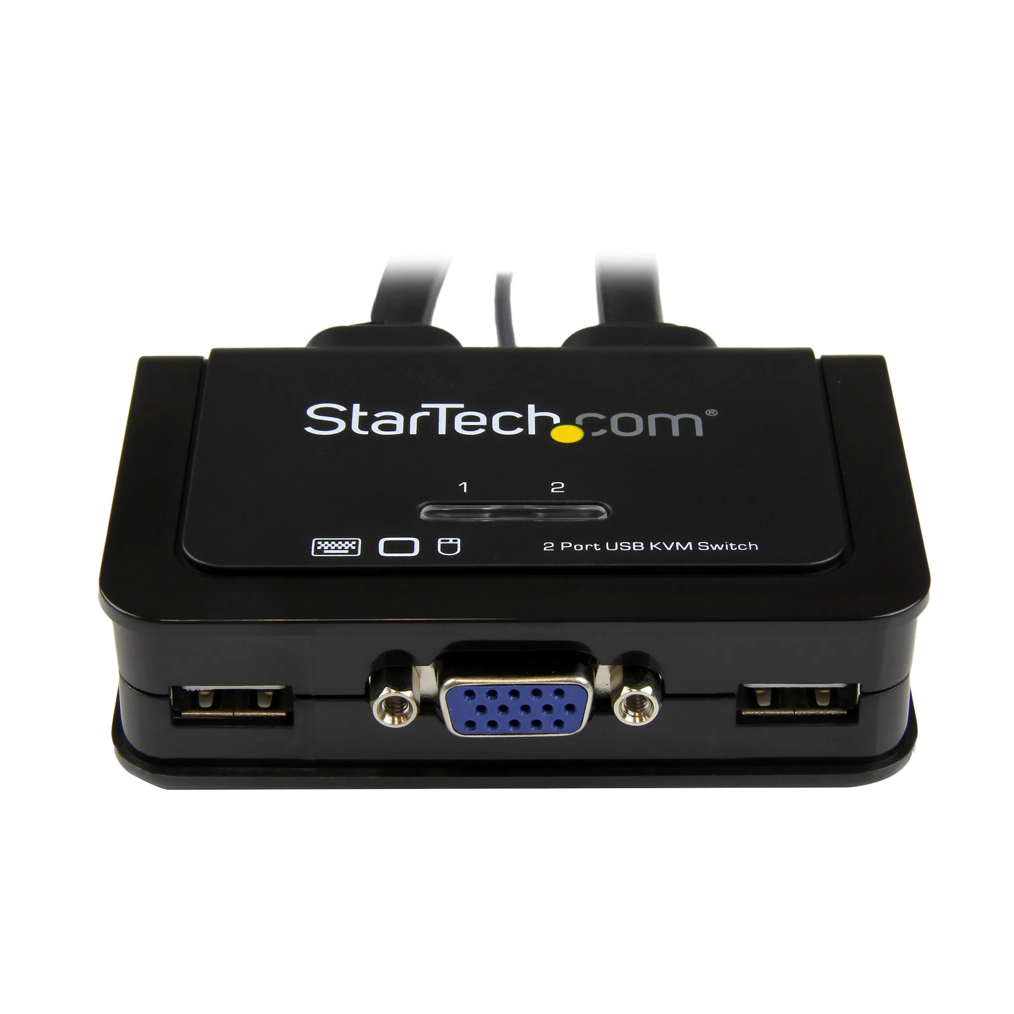 Switch Conmutador KVM de Cable 2x VGA Alimentacion USB - Imagen 3