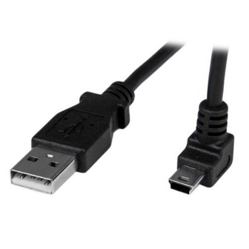 Cable USB Startech USBAMB1MU 1m USBA a Mini USBB Acodado Arriba