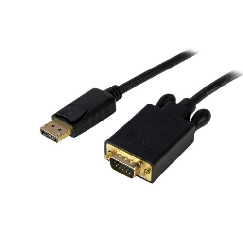 Cable 1,8m Adaptador Conversor DisplayPort VGA Activo Negro