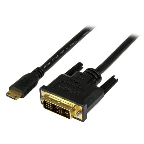 Adaptador Cable 1m Mini HDMI a DVI-D para Tablet y Camara