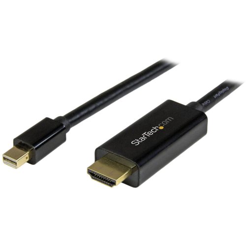 Cable Conversor UltraHD 4K Mini DisplayPort a HDMI 1m Negro