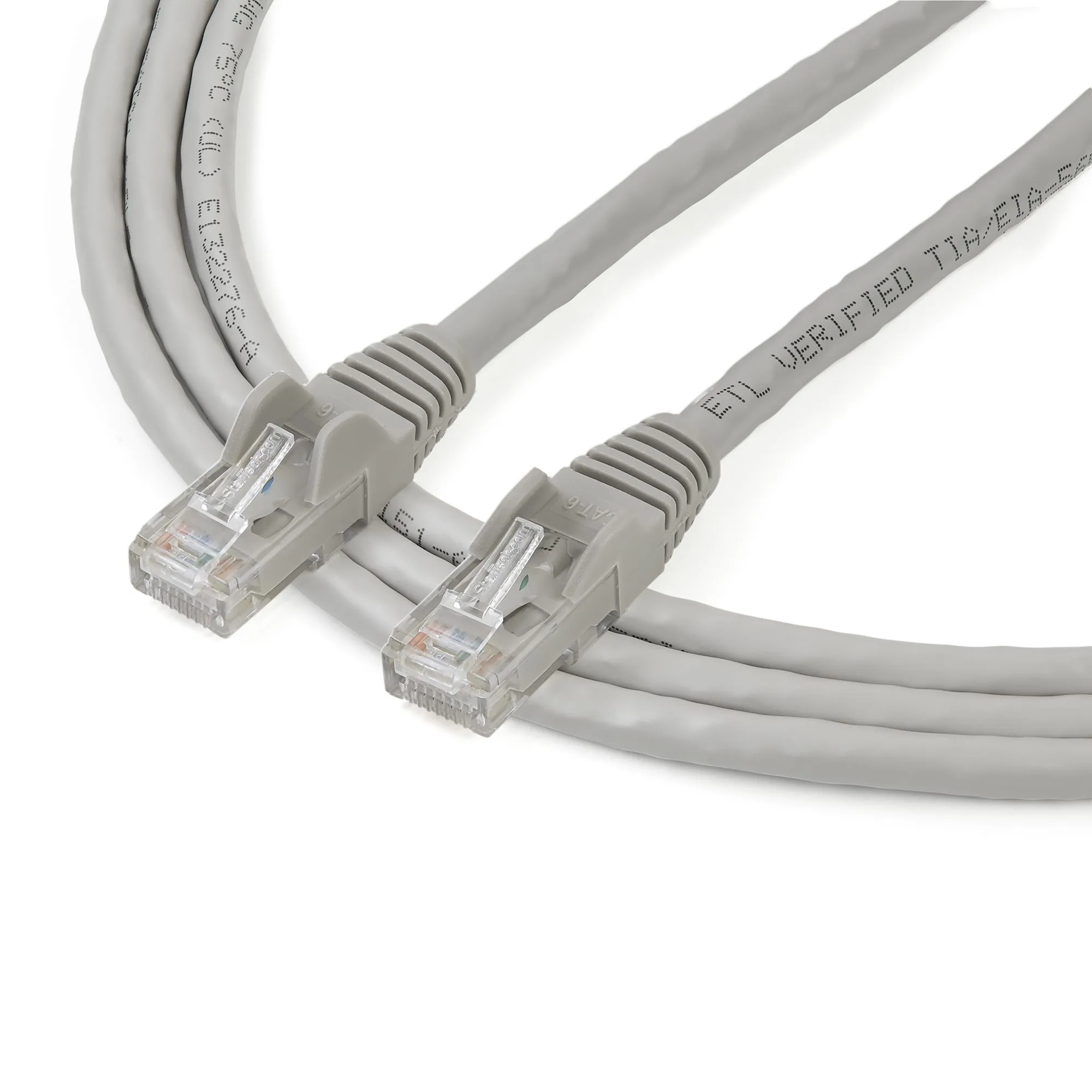 Cable 2m Gris de Red Gigabit Cat6 Ethernet RJ45 Snagless - Imagen 3