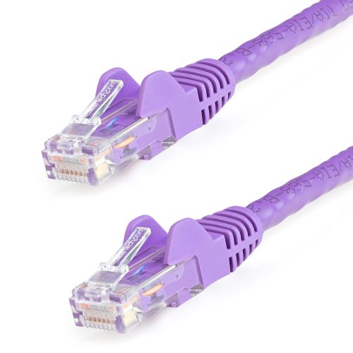Cable 2m Púrpura de Red Gigabit Cat6 Ethernet RJ45 Snagless