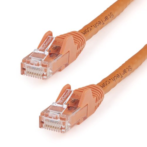 Cable 3m Red Ethernet UTP Cat6 Snagless Naranja RJ45