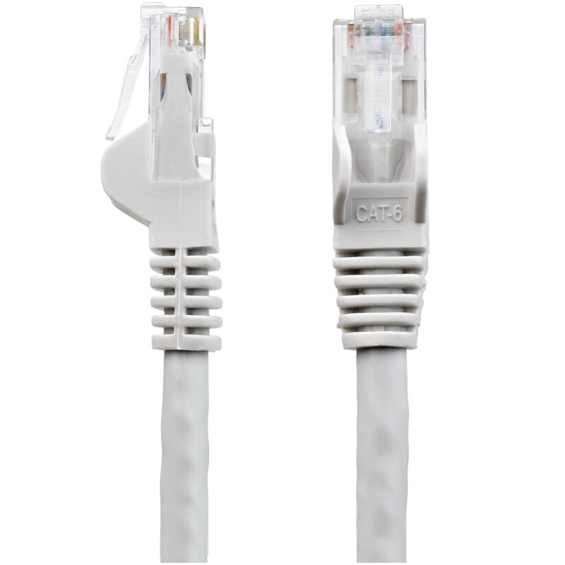 Cable 0,5m Gris de Red Gigabit Cat6 Ethernet RJ45 Snagless - Imagen 3