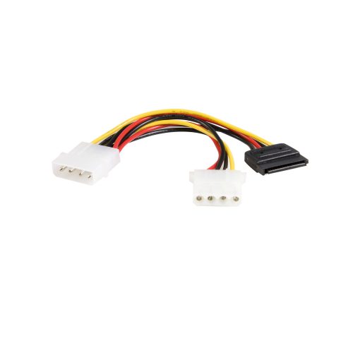 6in LP4 - LP4 SATA Power Y Cable Adapter Multicolor
