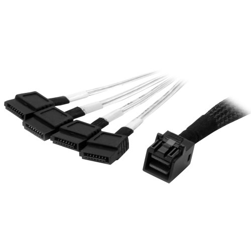 Cable Mini SAS Interno a SATA 1m Cable SFF-8643 a 4x SATA