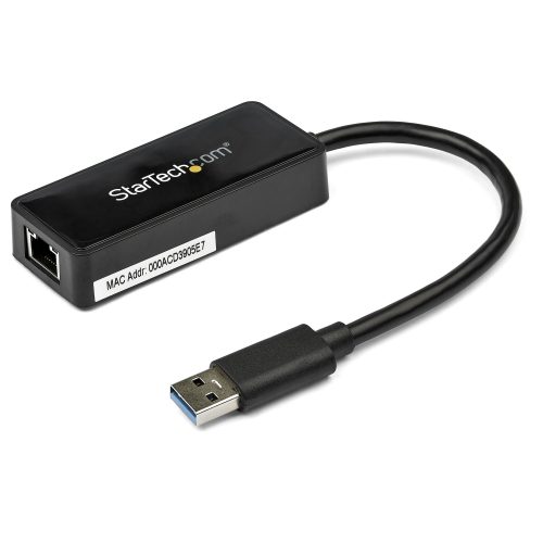 USB 3.0 a NIC Gigabit con Puerto USB – Negro