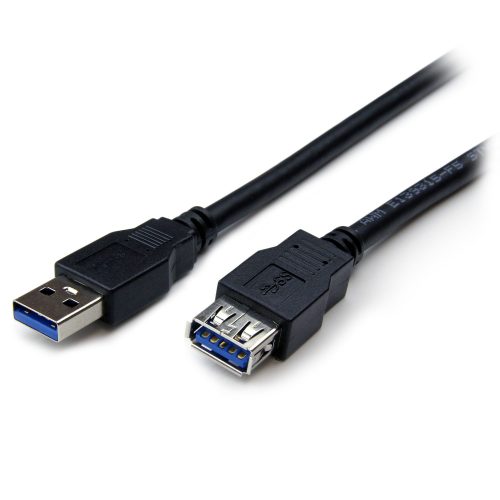 Cable de Extensión USB 3.0 SuperSpeed Negro