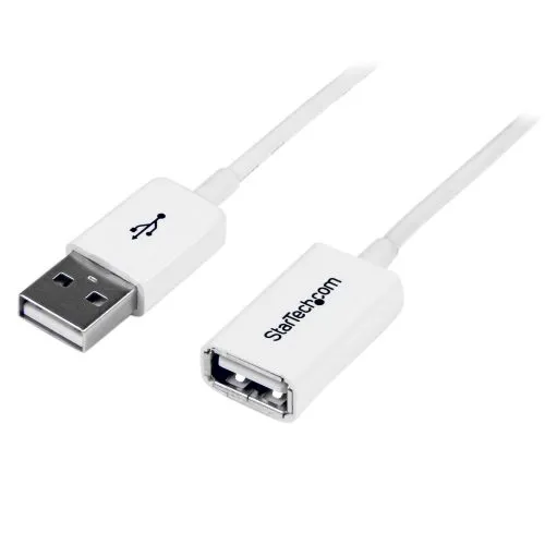 Cable de extensión USB (blanco) 1m - A a A M/H