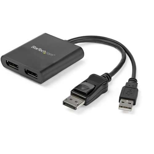 Splitter Multiplicador DP a 2 puertos DisplayPort - Hub MST