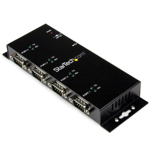 Hub USB a Serie RS232 de Montaje en Pared/DIN 4 Puertos
