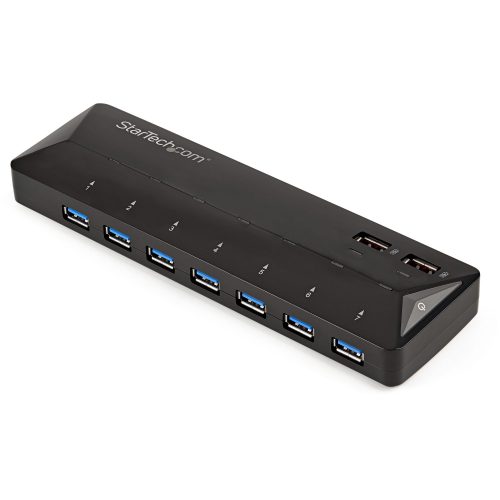 Concentrador USB 3.0 7 Puertos Ladron Hub 2 Puertos 2,4A