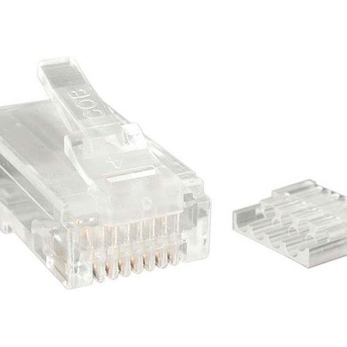 CRJ45C6STR50 conector RJ-45 Transparente