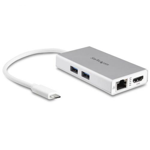 Adaptador USB-C Multifuncion Blanco HDMI Red para Portatil