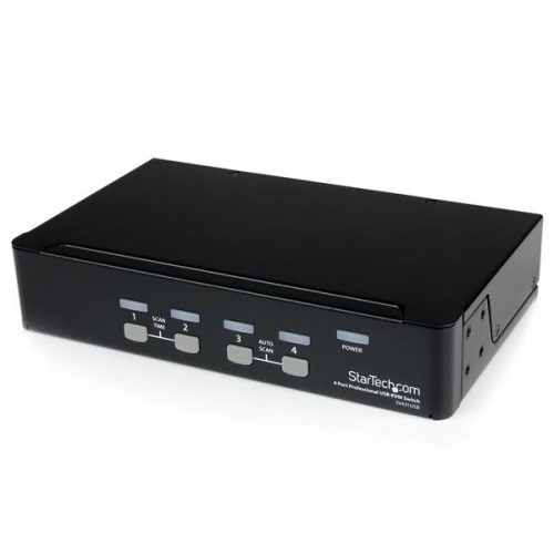 Conmutador KVM Profesional de 4 Puertos USB