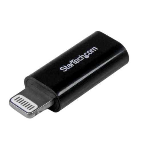Adaptador de Apple Lightning a Micro USB para iPhone Negro