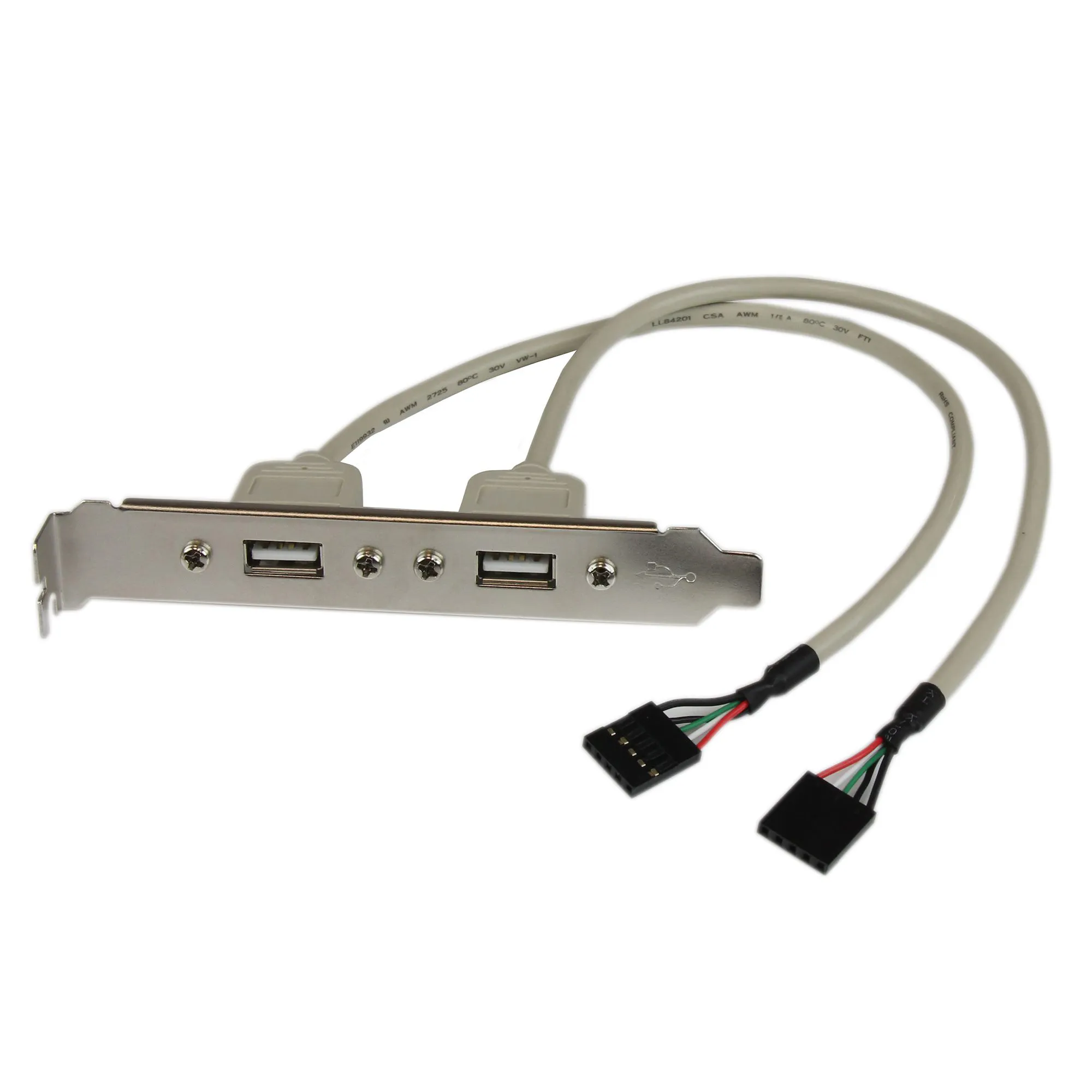 Adaptador de Placa USB A Hembra de 2 puertos StarTech