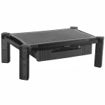 Base con Cajon Monitor Altura Ajustable y Columnas Apilables