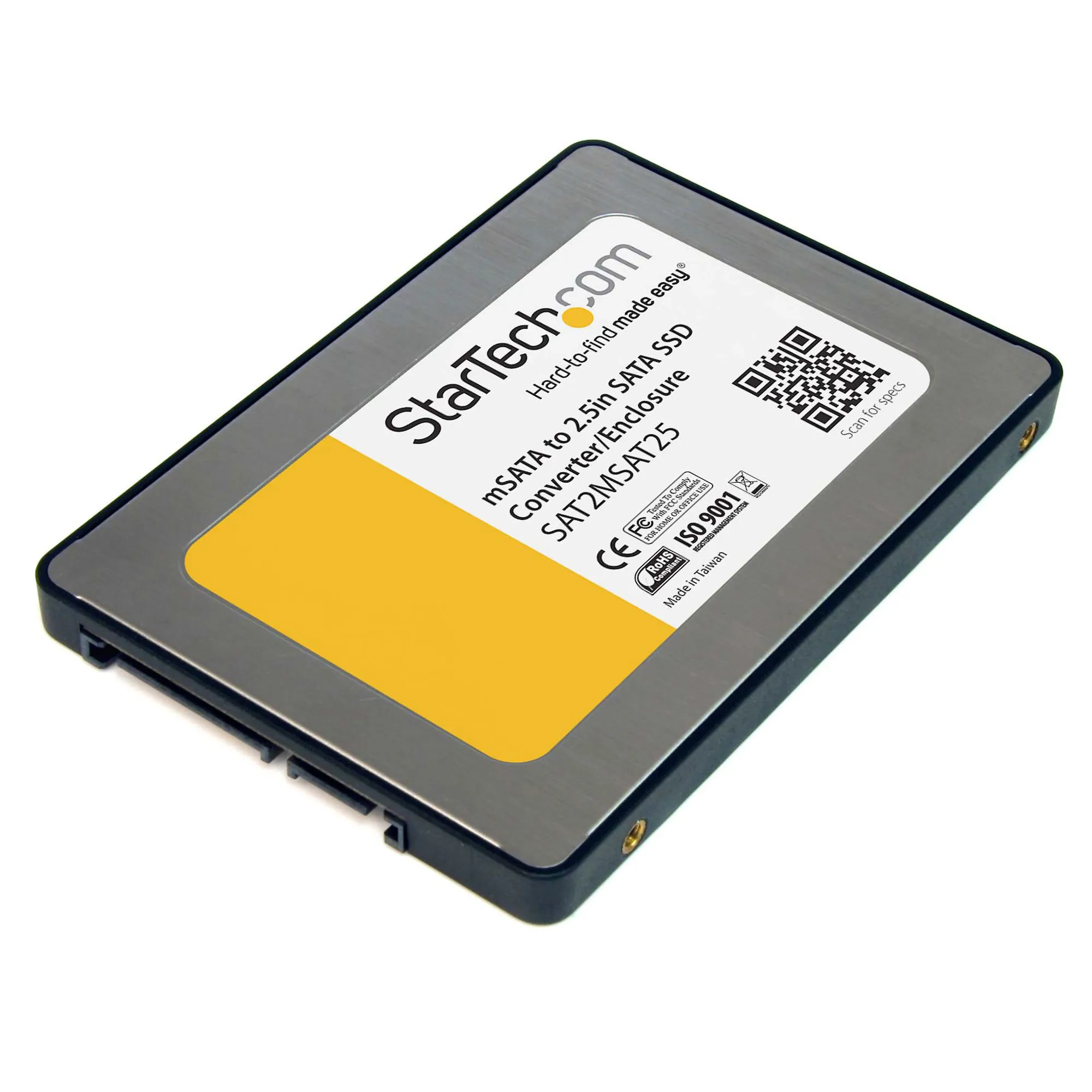 Cofre Adaptador mini SSD mSATA a SATA de 2,5 pulgadas