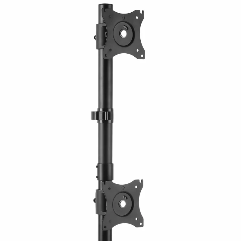 Soporte Vertical Acero para 2 Monitores Base Ajustable VESA - Imagen 2