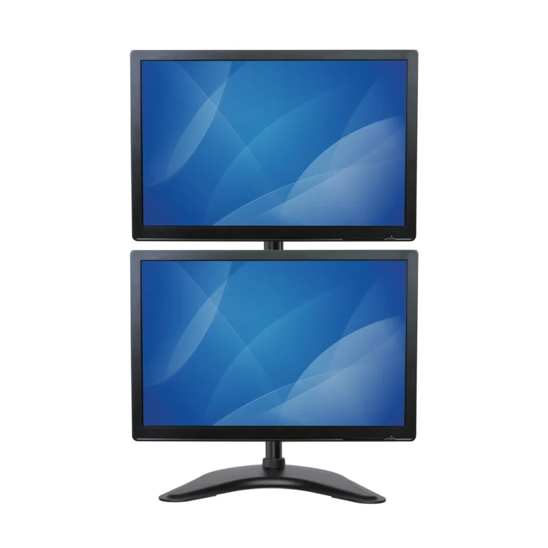 Soporte Vertical Acero para 2 Monitores Base Ajustable VESA - Imagen 5