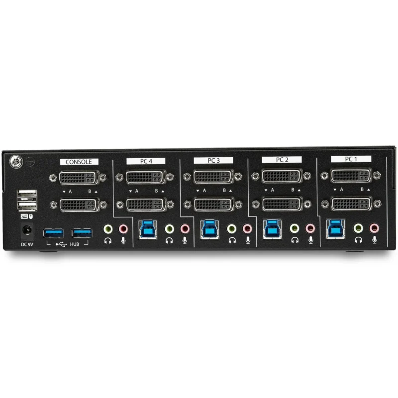 Switch Conmutador KVM de 4 Puertos DVI - Imagen 4