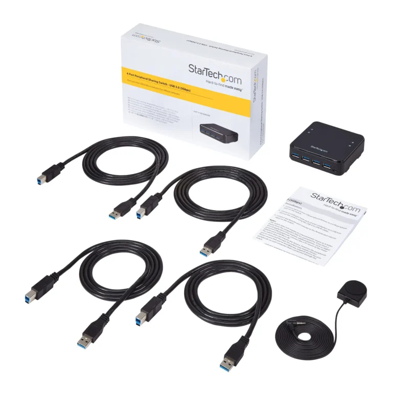 Switch Conmutador USB 3.0 4x4 para Compartir Dispositivos - Imagen 8