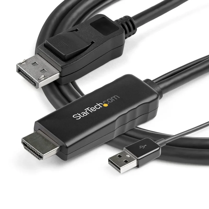 Cable HDMI a DisplayPort 2 mts 4K 30 Hz Alimentado por USB - Imagen 6