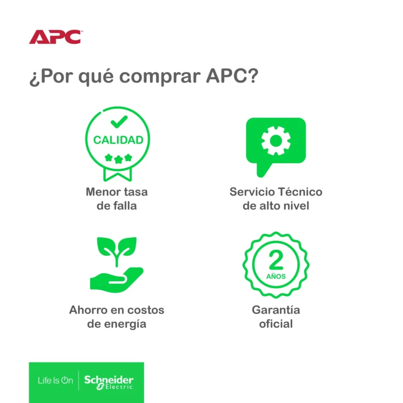 UPS APC Easy-UPS BV650I-MS 650VA 375W AVR 230V - Imagen 4