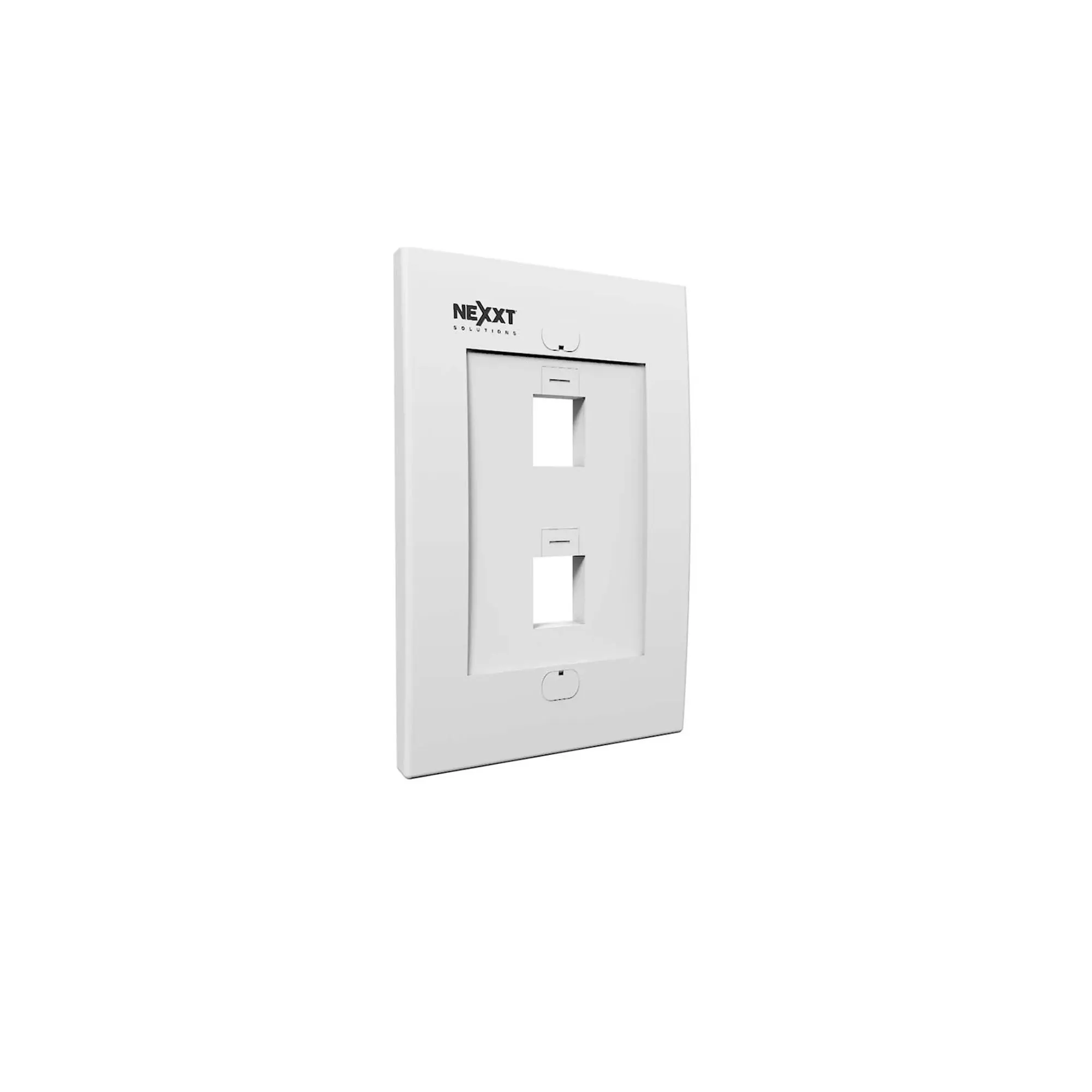 NEXXT Placa al Muro 2 puerto RJ-45 Blanco