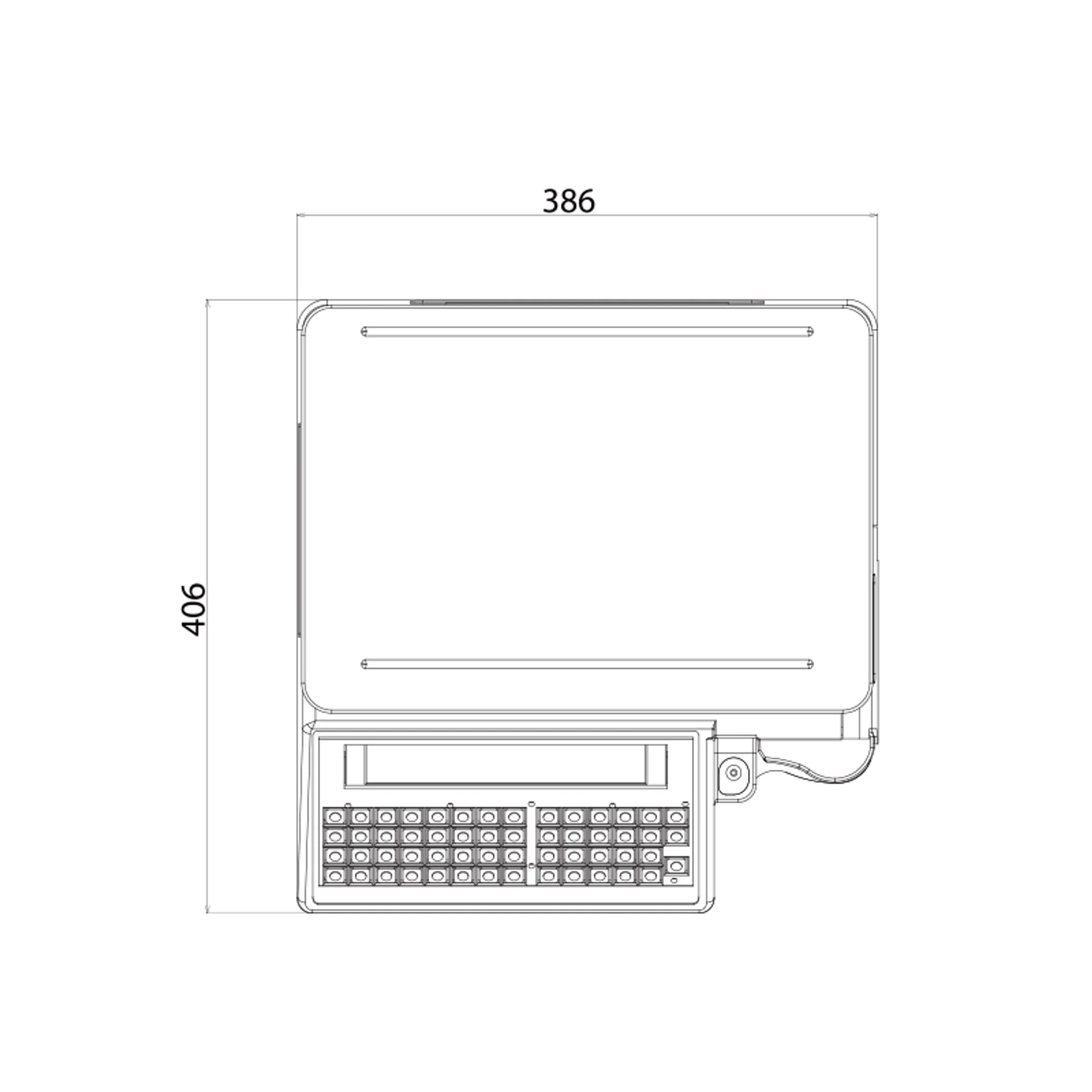 Balanza Tipificadora DIGI SM-320B 30Kg vista lateral